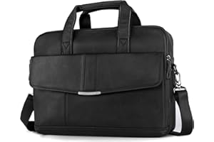 SPAHER Laptoptasche 14/15.6 Zoll Aktentasche Herren Business Tasche Arbeitstasche Herren Echtleder Tasche Herren Umhängetasche Schultertasche Messenger Bag Männer Geschenk für Männer