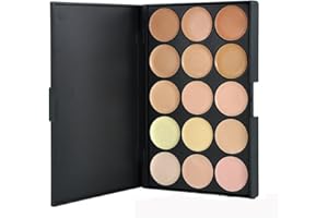 CHAWHO profesional corrector paleta, 15 colores Pigmentos compactos, Palette de polvo Profesional para Maquillaje Accesorio cosmético de Belleza de Maquillaje Profesional 2#