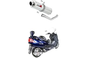 DOMINATOR EXHAUST SYSTEM BURGMAN 400 Pot d'échappement ROND Silencieux Dominator Exhaust Racing Slip-on 1998 1999 2000 2001 2002