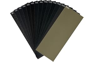 Slippappers-set 42 st – högkvalitativt vått och torrt sandpapper– korn 60/120/180/240/320/400/600/800/1000/1200/1500/2000/3 0