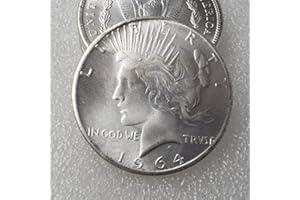 YunBest 1964 Gran United States Liberty Old One-DOLLAR Monedas - Historia Moneda de Regalo Conmemorativo-Gran Herramienta de Enseñanza para niños-Es artesanías hechas a mano BestShop