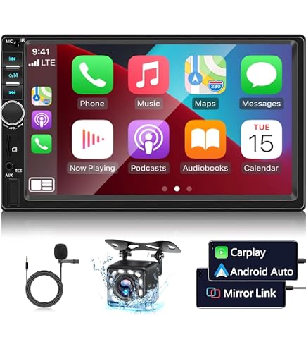 Kit De Montaje 2 DIN Para Radio En Fiat 500L – Marco Y Adaptador ISO, Compatible 2012+, Color Negro