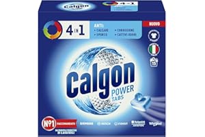 Calgon Tabs 4 in 1 Anticalcare Lavatrice, Confezone da 15