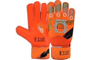 EFAH SPORTS Guanti da portiere di calcio per bambini ragazzi con forte Presa Palme