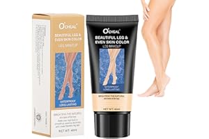 ‎LUCKNEST 2Pcs Wasserfestes Bein-Make-up ohne Übertragung, Tattoo Abdecken Wasserfest Make-up Abdeckcreme für Krampfadern, Make-up zum Abdecken von Narben an Beinen und Körper (Schönstes Leuchten, #01)