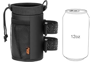 Desing Wish Pequeño Portabidon Bicicleta Sin Tornillos Porta Bidones para Bici MTB Portabotellas Bicicleta Soporte Botella Bicicleta con Bolsillo de Malla para Accesorios Bicicleta Montaña Patinete