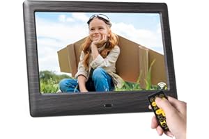 Kodak Cadre Photo numérique 7" avec écran IPS pour Photo/Musique/vidéo/Calendrier/Alarme, Prise en Charge USB ou Carte SD, Ro