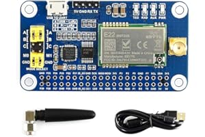 Waveshare SX1262 LoRa HAT for Raspberry Pi Spread Spectrum Modulation 868MHz Auto Multi-level Repeating Supports Wireless Parameter Configuration & Fixed-point Transmission Support Meshtastic Project