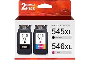 KEENKLE PG-545XL CL-546XL Cartucce d'Inchiostro Sostituzione per Canon 545 546 XL per Canon Pixma MG2550S MX495 TS3150 TR4550 MG2550 MG3050 MG2950 MG2450 TS3151 TR4551 TS3350 (Nero Tri-Colore, 2-Pack)