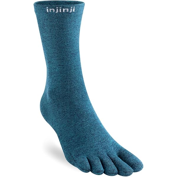 Chaussettes Techniques Injinji Trail MiDWEIGHT Crew - Taille XS/S - Design Artistique Moon