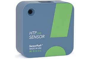 SensorPush HTP.xw Smart Temperature Sensor & Humidity Sensor - Bluetooth Thermometer, Barometer, & Hygrometer with App Monitoring - Premium Barometric Pressure Gauge, Temperature and Humidity Monitor