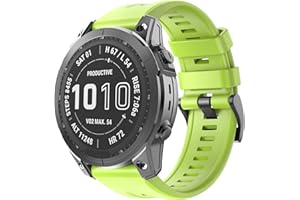 ISABAKE Pasek do zegarka kompatybilny z Fenix 7X, Fenix 6X, Fenix 6X Pro, Fenix 5X Plus, Fenix 5X, Fenix 3, Fenix 3 hr, Descent MK, D2 Delta PX, D2 Charlie Watch, QuickFit 26 mm