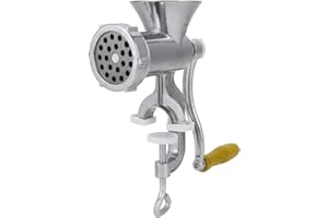 GOTOTOP Máquina de Pulir Manual Giratoria de Acero Inoxidable Picadora de Carne Manual para Carne Picada, Galletas