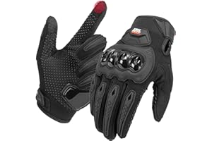 ‎KEMIMOTO KEMIMOTO Motorrad Handschuhe Herr, Motorradhandschuhe Sommer mit Knöchelprotektor und Touchscreen, Atmungsaktive Outdoor Handschuhe für Herren und Damen, für Motorrad, Fahrrad, Roller, Jagd