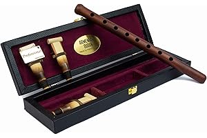 HandCraftoria Outil professionnel arménien DUDUK en bois d'abricot, étui en bois cuir, 1 anche professionnelle 2 standard, flûte hautboe balaban clé A