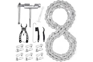 Kikuo Bicycle Mechanic Chain Breaker Multifunctional Bike Chain Tool Bicycles Splitter Link Remover Chain Repairing Tool for 6 7 8 Speed Chains, Bike Chain 1/2" x3/32 Links, Bicycle Accessories