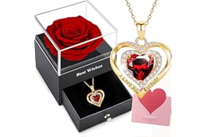 Willuck Ewige Rose Damen Geschenke für Freundin, Konservierte Blume Infinity Echte Rosenbox Geburtstagsgeschenk für Frauen Weihnachten Valentinstag Jahrestag Muttertagsgeschenk für Mama