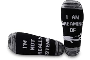 GENERIC PYOUL 1 Pair Scuba Diver Gift Ocean M Lover Gift I’m Not Really Listening I Am Dreaming Of Diving Socks Scuba Diving gift