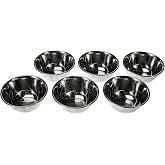 LACOR 14012 - Set of 6 Garinox Small Bowls - Stainless Steel 0.4 Litres | Made of stainless steel, for practical and professi
