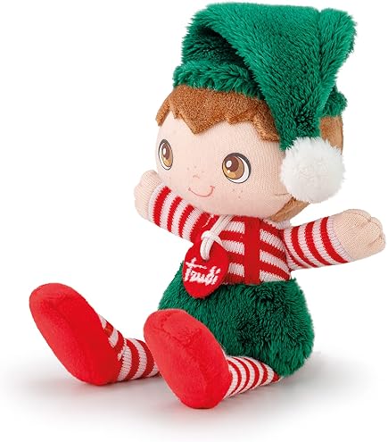 Trudi Zeno Lebkuchenmann Plüschtier – Weihnachtsdekoration, 10x18x6 Cm, XXS, Made In Italy