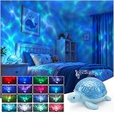 Wrischan Turtle Projector Night Light for Kids with 16 Colors and 3 Soothing Sounds, Baby Night Light with Auto Off, Gift for