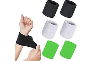 smartelf 6 muñequeras para el sudor para niños, muñequeras para el sudor, muñequeras de sudor, muñequeras absorbentes para el sudor para niños y niñas