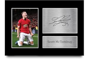 HWC Trading A4 Scott McTominay Presents Printed Signed Autograph Picture for Fans and Supporters - A4