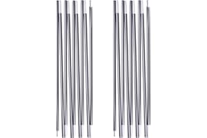 TRIWONDER Tent Poles Replacement Set of 2 Aluminium Alloy Camping Poles Adjustable Tent Support Rod Kit for Hiking Picnic