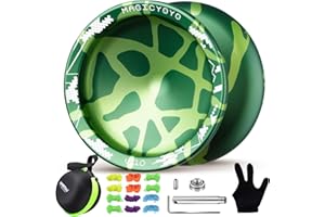 YOSTAR Yoyo Profi V10, Trick JoJo mit Leerlauf und Kugellager, Doppelzweck JoJo für Kinder und Anfänger, Unresponsive Jo Jo für Erwachsene, Jo-Jo Spielzeug mit 12 Saiten, Lagersatz, Gehäuse