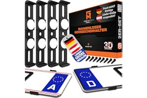 ‎GENMAG GENMAG® Kennzeichenhalter Rahmenlos [Legal & Universal] Nummernschildhalterung Auto | Rahmenlose Kennzeichenhalter für Autos | Kennzeichenhalterung Rahmenlos | Nummernschildhalter für 2 Kennzeichen