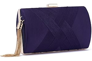 ZOUIQSS Damen Clutch Abendtasche Fransen Elegante Kettentasche Tasche Clutch Bag,Hochzeit Wedding Prom Party Handtasche Crossbody Schultertasche klein Umhängetasche