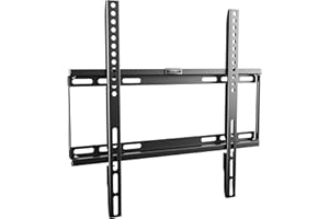 RICOO Uchwyt ścienny do telewizora stały płaski około 26-55 cali LED LCD OLED Ekrany F0144 uniwersalny do VESA 200 x 200-400 x 400 czarny