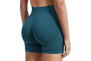 ZAAYO Sportshorts för kvinnor, träning, slagshorts, 10 cm, rumpveck, lyftande gymshorts, sömlösa cykelshorts