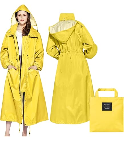 Poncho Imperméable Avec Zip – Léger, Coupe-vent, Pour Randonnée, Voyage – Homme Et Femme – Taille Adulte - 7