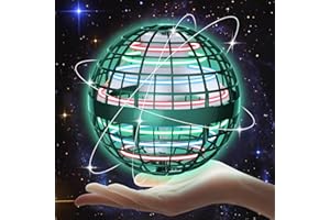skicare 2025 Hover Ball Fliegender Ball, Flying Orb Ball Magische Spinnerin mit LED Licht Drohne für Kinder Boomerang Flugzeuge Spielzeug Geschenke für Jungen Mädchen Indoor Outdoor Fidget UFO (Grün)