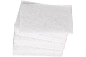 3M Scotch-Brite(TM) Light Cleansing Pad 7445, Aluminum Silicate, 9" Length x 6" Width, White (Pack of 20)