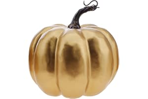 Meiwlong Gold Fake Artificial Pumpkins Foam Halloween Decoration Wedding Centerpiece Autumn Fall Harvest Simulation Thanksgiving Photography Props