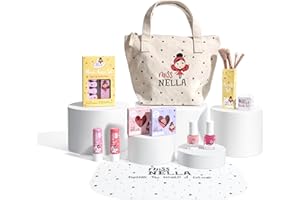 ‎MISS NELLA Miss Nella Sonderedition Kinder Make Up und Nagellack Set für kleine Mädchen (Bag Of Wonder, 10, stück)