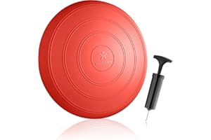 BODYMATE Cuscino propriocettivo Gonfiabile Comfort per Allenamento dell’Equilibrio, Core Training, Riabilitazione, Allenamento Coordinazione e Schiena - Vari Colori - Ø 33 cm - Pompa in Dotazione