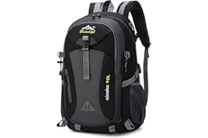 FUNMO Hiking Backpack 40L Lightweight Foldable Backpack for Men Women Durable Water Resistant Daypack Rucksack for Camping Cycling Climbing Walking Mountaineer Outdoor Sports