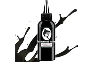 DLD Tusz do tatuażu doświadcza uroku wysokiej jakości czarnego pigmentu, profesjonalne produkty do tatuażu, prawdziwa czerń, przyjazny dla wegetarian, nie drażniący, bezpieczny i beztroski, 30 ml