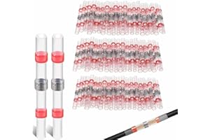 Wjelet 150 connettori per saldatura con tubo termoretraibile, AWG22-18, impermeabili, connettori isolati a schiacciamento per automobili, marine, industria elettronica