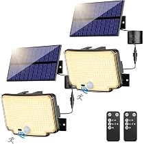 nipify Lampe Solaire Extérieur Détecteur de Mouvement, Lot de