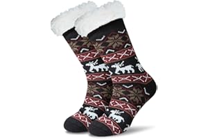 JARSEEN Termiche Antiscivolo Calzini ultra Morbidi Caldo Termici Calzini Invernali Natale Calze Capodanno Regalo Donna Uomo
