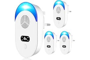 ProBagel Ultrasonic Pest Repeller, 4PCS Powerful Mouse Plug in Repellent Effective Against Mice, Rats, Mosquitoes, Spiders, Cockroaches, Mouse, Ants, and More Safe for Pets and Humans