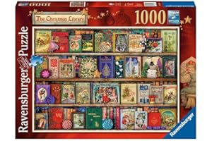 Ravensburger The Christmas Library Jigsaw Puzzle 1000 Pieces for Adults and Kids Age 12 Years Up