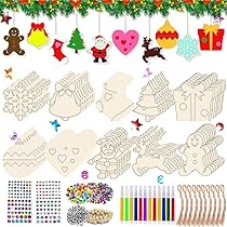 50 stuks houten hangers voor Pasen, knutselen, doe-het-zelf
