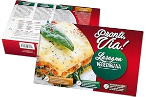 TRADIZIONE ITALIANA GUSTO IN CUCINA 100% NATURALE PRONTI VIA LASAGNA, il Piacere della Cucina Tradizionale Italiana, Piatti Pronti, Confezionato per la Tua Comodità (300 g (Confezione da 1), Vegeteriana)