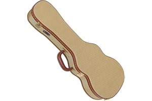 Kinsman Deluxe Tenor Ukulele – Estuche de madera con Tweed cubrir