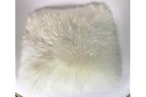 ‎REISSNER LAMMFELLE Reissner Lammfelle | NADI-30-WEI | Echtes Schaffell | hochwollig | quadratisch | 30x30cm Weiss